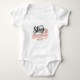 Body Para Bebê Fique Pawsitivo