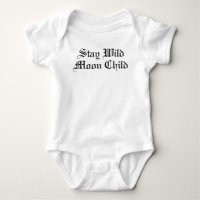 Fique Selvagem Criança da Lua Bebê Roupa