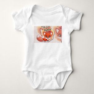 Body Para Bebê Fique Selvagem Pequeno - Design de Raposa Bonita