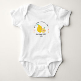 Body Para Bebê First Mother’s Day 2026 Cute Lemon Mom & Baby 