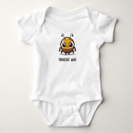 Body Para Bebê Fita de bebê branca e Inseto