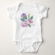 Fita De Bebê Floral Personalizada