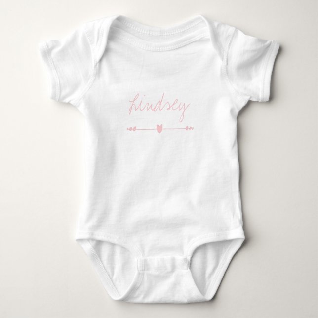Body Para Bebê Fita de bebê PERSONALIZADA (Frente)