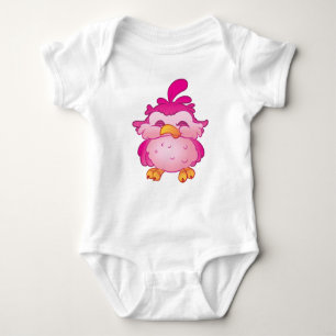 Body Para Bebê Fita-macaco-prego-rosa