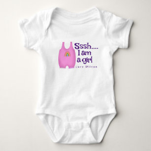 Body Para Bebê Fita rosa-rosa, Fita-Mama, Fita-Mama