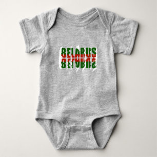 Body Para Bebê Flag Colors Belarus Б е а р л у с De Roupa De Mort