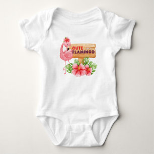 Body Para Bebê Flamingo