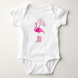 Body Para Bebê Flamingo - Bebê Jersey Bodycase