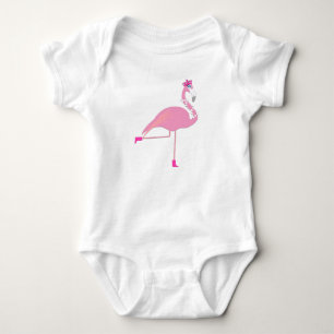 Body Para Bebê Flamingo - Bodysuit de Jersey para Bebê