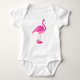 Body Para Bebê Flamingo - Bodysuit de Jersey para Bebê