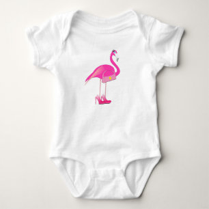 Body Para Bebê Flamingo - Bodysuit de Jersey para Bebê