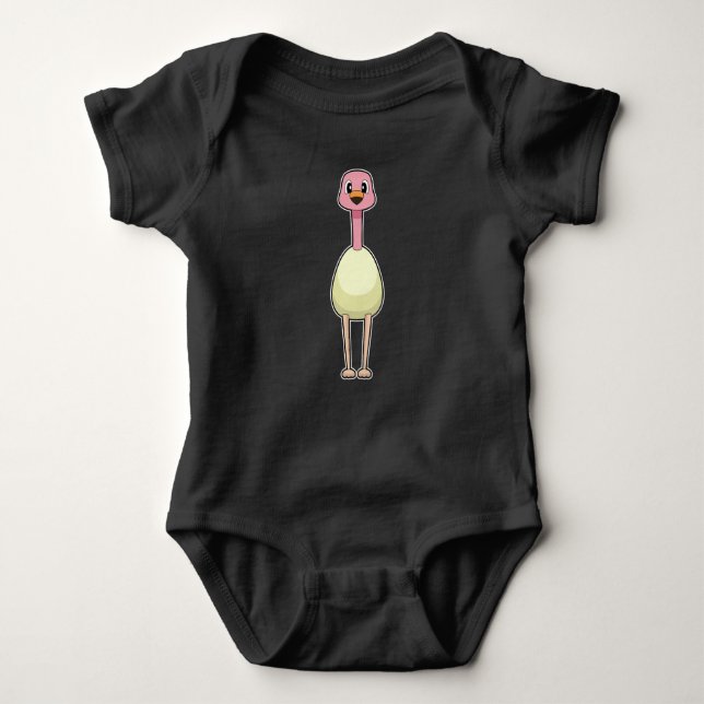 Body Para Bebê Flamingo Egg (Frente)