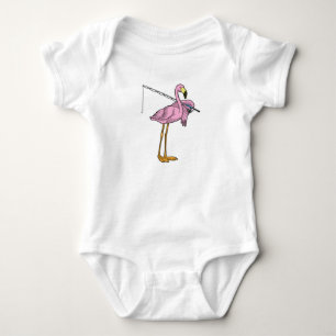 Body Para Bebê Flamingo - Pesca do Peixe-Vara