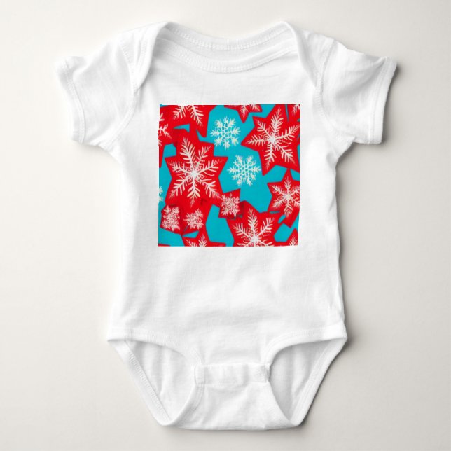Body Para Bebê Flocos de neve (Frente)