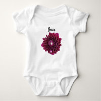 Flor Dahlia Roxo Profundo Personalizado