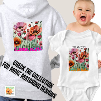Body Para Bebê floral FLOWER bebê moderno editável