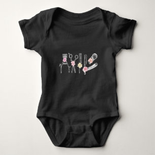 Body Para Bebê Floral Hairdresser Hairstylist Barber Tools Flor