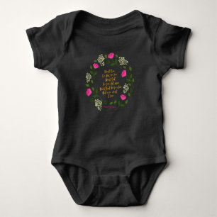 Body Para Bebê Floral Púrpura Rosa William Shakespeare Nunca Duv