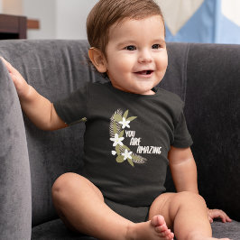 Body Para Bebê Floral Você é incrível