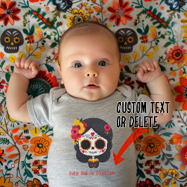 Body Para Bebê 🌹Flores da Lembrança: Tributo ao Dia de Muertos