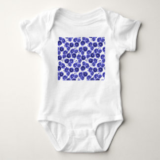 Body Para Bebê Flores de Campo de Aquarela: Papel de Parede Botân