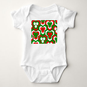 Body Para Bebê Flores de Hexágonos