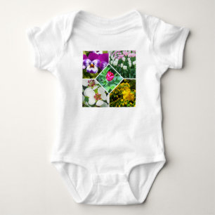 Body Para Bebê Flores de primavera