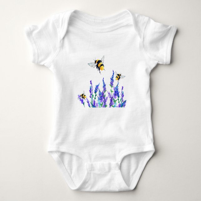 Body Para Bebê Flores e Bebês Bebê Roupa (Frente)