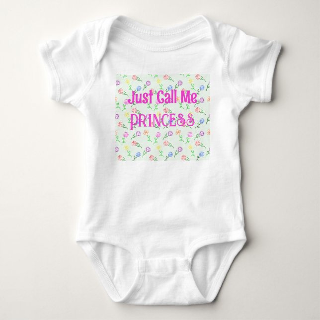 Body Para Bebê Flores Geométricas (Frente)