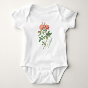BODY PARA BEBÊ FLORES PERSONALIZADOS, BABY-SUIT