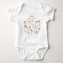 Body Para Bebê Flores Selvagens de Flores Pequenas da Mamãe