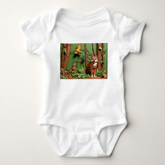 Body Para Bebê Floresta Mágica - Animais da Floresta