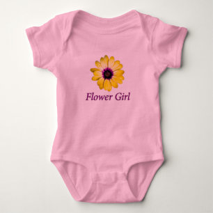 Body Para Bebê Flower Girl Daisy Wedding