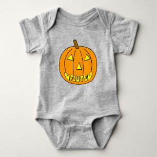 Body Para Bebê Flute Halloween Pumpkin