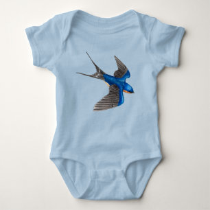 Body Para Bebê Flying Barn Swallow
