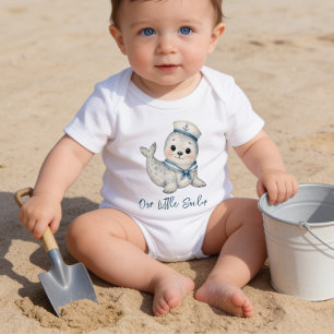 Body Para Bebê Foca de Bebê Fofo Personalizada