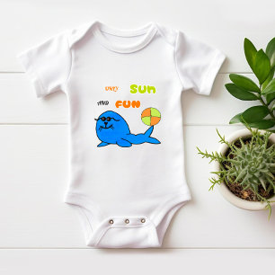 Body Para Bebê Foca-geladeira