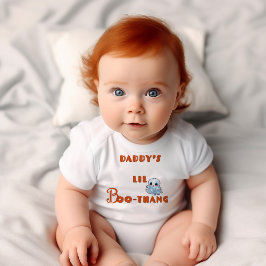 Body Para Bebê Fofa "Boo-Thang do Papai" no Halloween