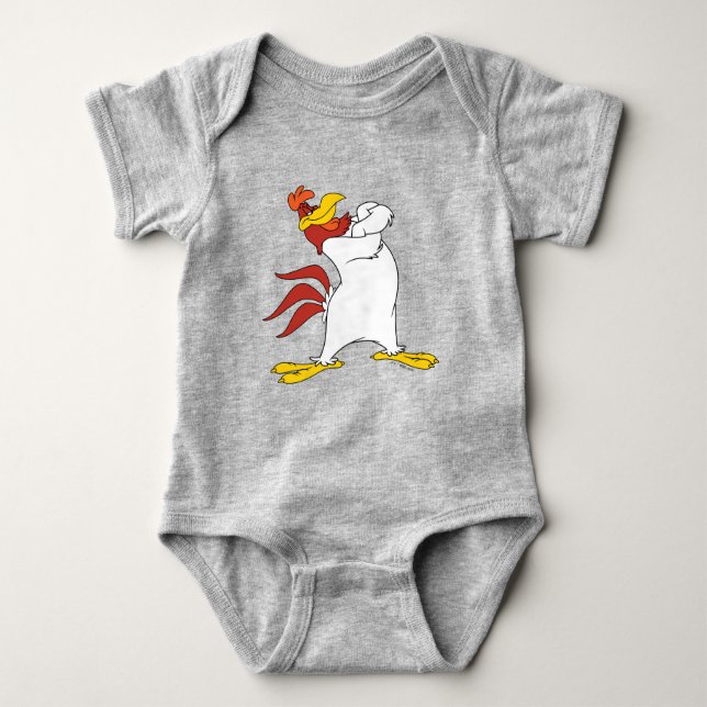 Body Para Bebê Foghorn Leghorn Arms Cruzados (Frente)