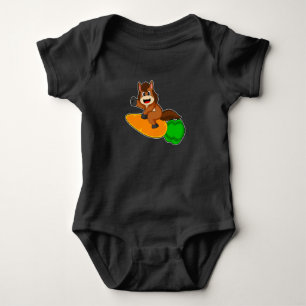 Body Para Bebê Foguete Cenoura Cavalo
