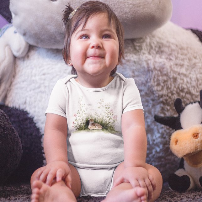 Body Para Bebê Forest Woodland Baby Deer  (Forest Woodland Baby Deer Baby Bodysuit)