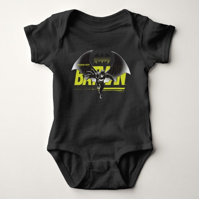 Body Para Bebê Forever Batman Atingindo Gráfico (Frente)