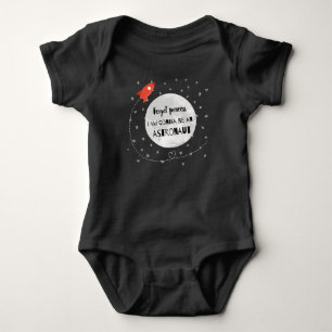 Body Para Bebê Forget princess astronaut foguete universo lua