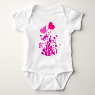 Body Para Bebê Formas de Coração de Amor
