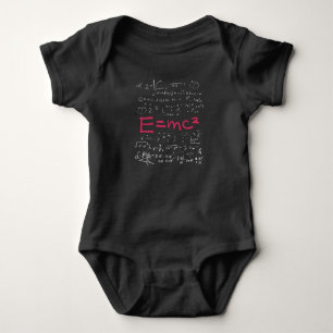 Body Para Bebê Fórmulas de Física e Matemática EMC2