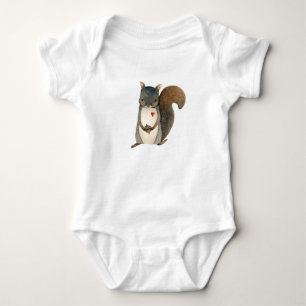 Body Para Bebê Fornalha para bebês de esquilo
