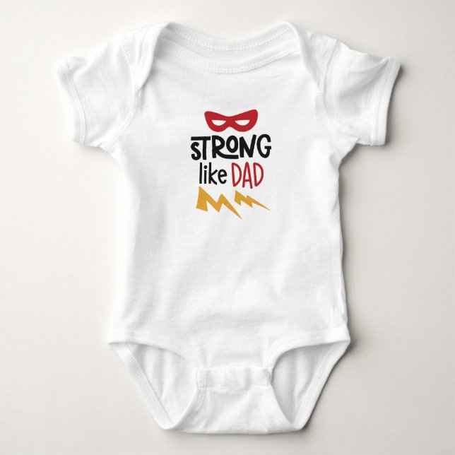 Body Para Bebê Forte Como Pai De Bebê (Frente)
