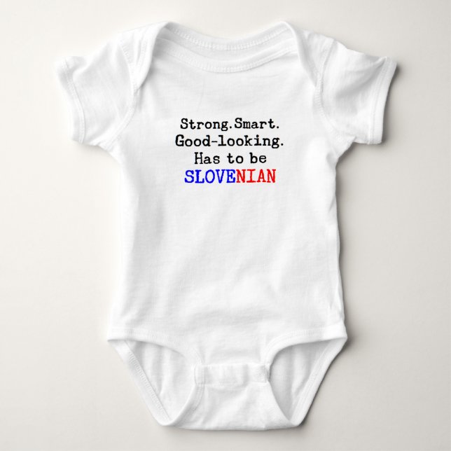 Body Para Bebê forte esloveno (Frente)