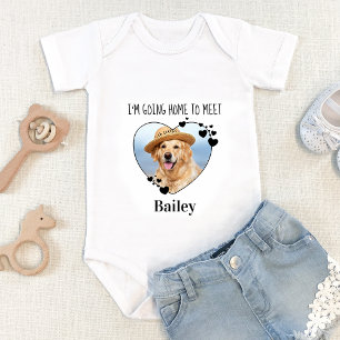 Body Para Bebê Foto De Pet Personalizada Indo Para Casa Para Enco