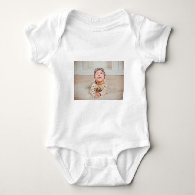 Body Para Bebê Foto e texto personalizados (Frente)